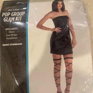 Black Pop Group Glam Kit. Used for posh costume. Glasses and dress never worn